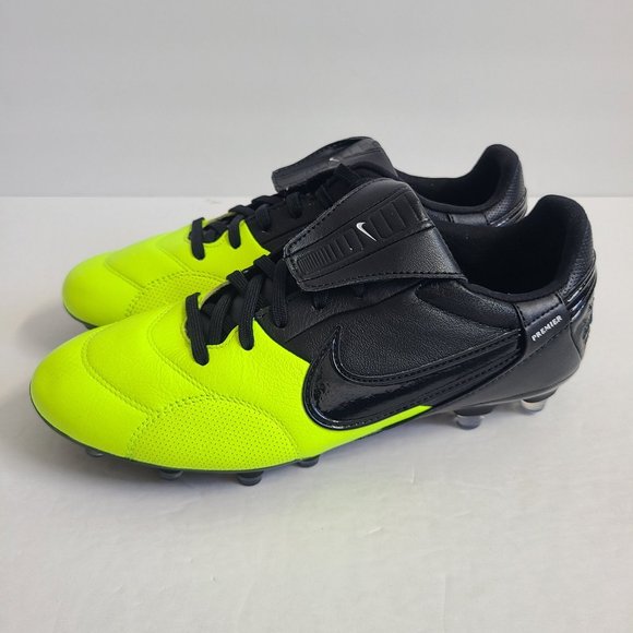 NEW Nike Premier 3 FG Soccer Cleats AT5889-009 Size 6 Black Green